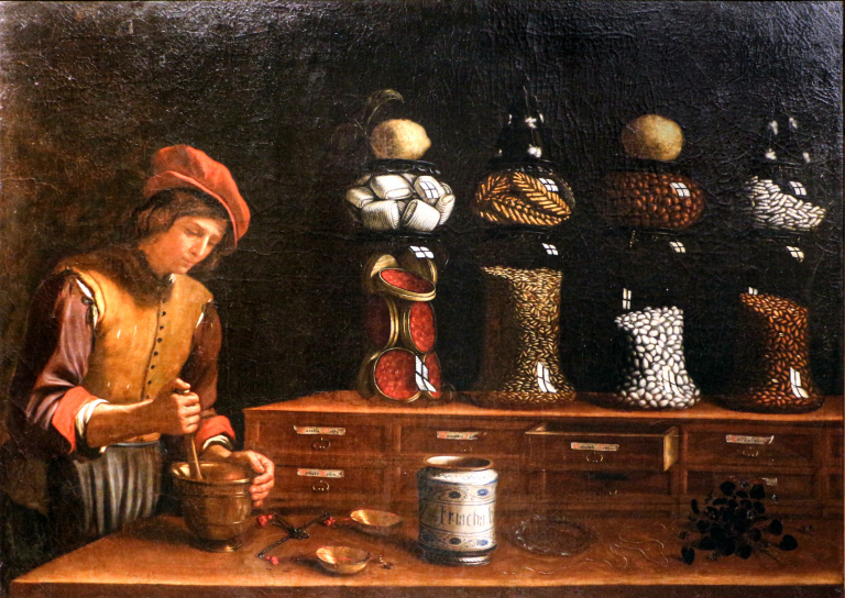 Паоло Антонио Барбьери «В магазине специй», 1637 г