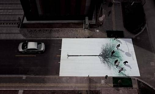 Арт-проект Green Pedestrian Crossing