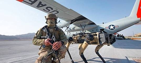 Военные США используют собак-роботов для охраны баз ВВС
