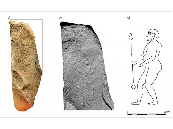 В Шотландии нашла камень с изображением воина