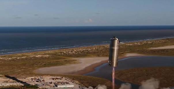 Прототип ракеты Starship от SpaceX прошёл первое лётное испытание