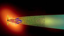 Вращающаяся черная дыра питает плазменную струю магнитным потоком
