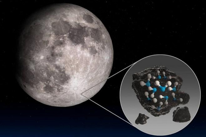 На поверхности солнечной стороны Луны впервые обнаружена вода