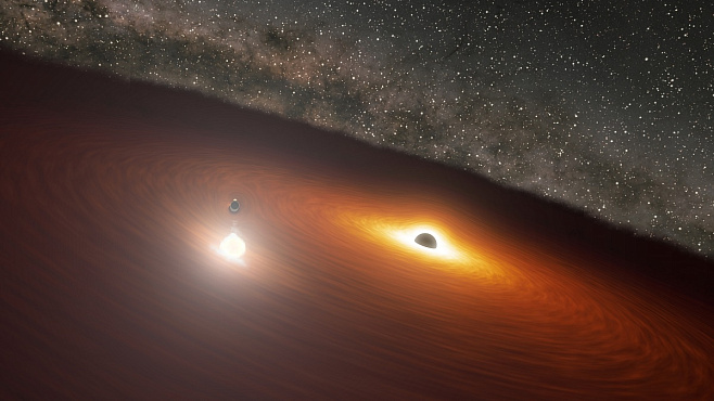 Учёные подтвердили существование двойной чёрной дыры в блазаре OJ 287