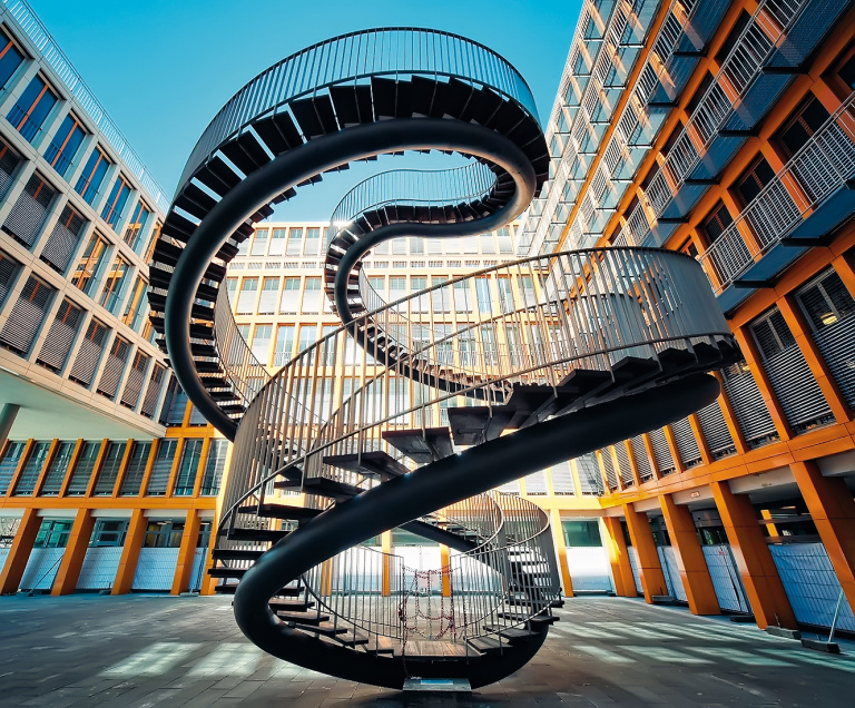 Бесконечная лестница, скульптура, Olafur Eliasson, Мюнхен