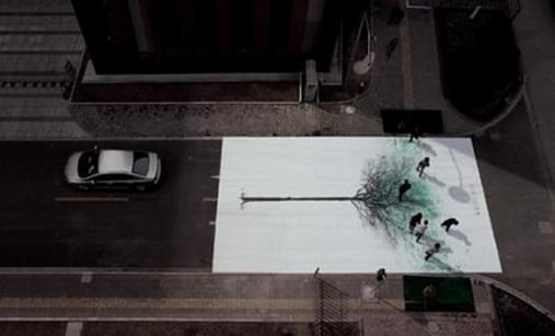 Арт-проект Green Pedestrian Crossing