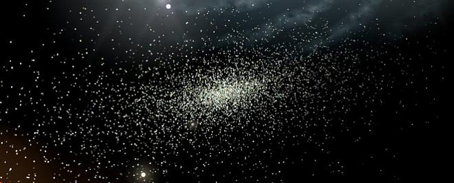 На краю Млечного Пути найдено разорванное звездное скопление