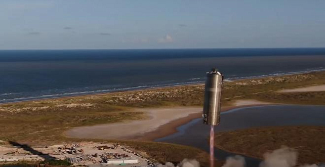 Прототип ракеты Starship от SpaceX прошёл первое лётное испытание