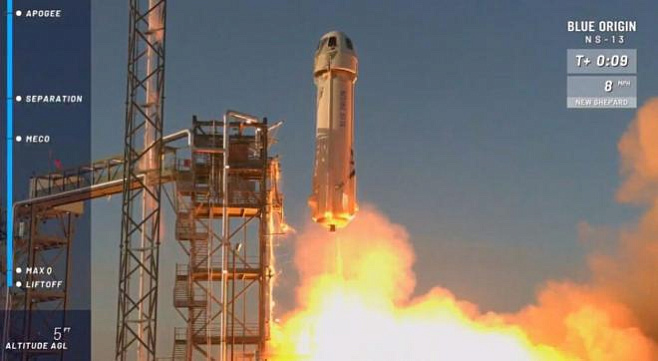 Blue Origin провела очередные испытания корабля New Sheppard